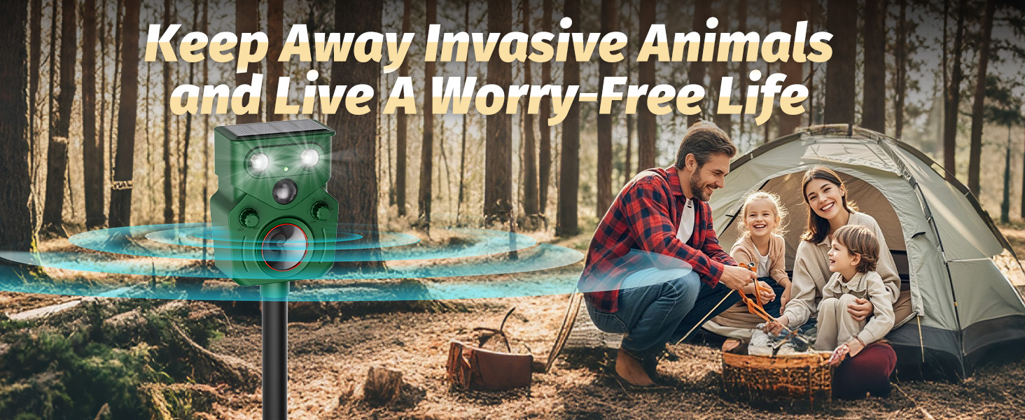 solar animal repellent outdoor