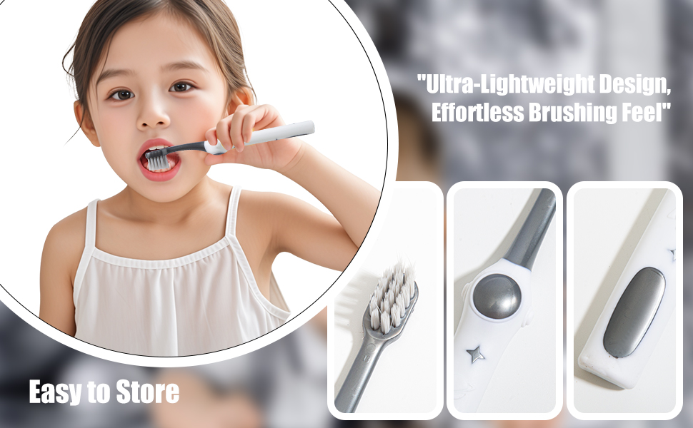 The soft bristles ensure a gentle and comfortable brushing experience