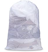 Meowoo Large Mesh Laundry Bag, 24×36inch Heavy Duty Mesh Laundry Bags Drawstring Lockable, Laundr...