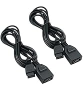 Mcbazel 1.8m Controller Extension Cable for Sega Genesis 1 Mega Drive (Pack of 2)