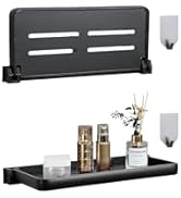 NONGKANG 2pcs RV Aluminum Foldable Shelf Wall-Mounted | 90° Space-Saving RV Bathroom Shelf, Water...