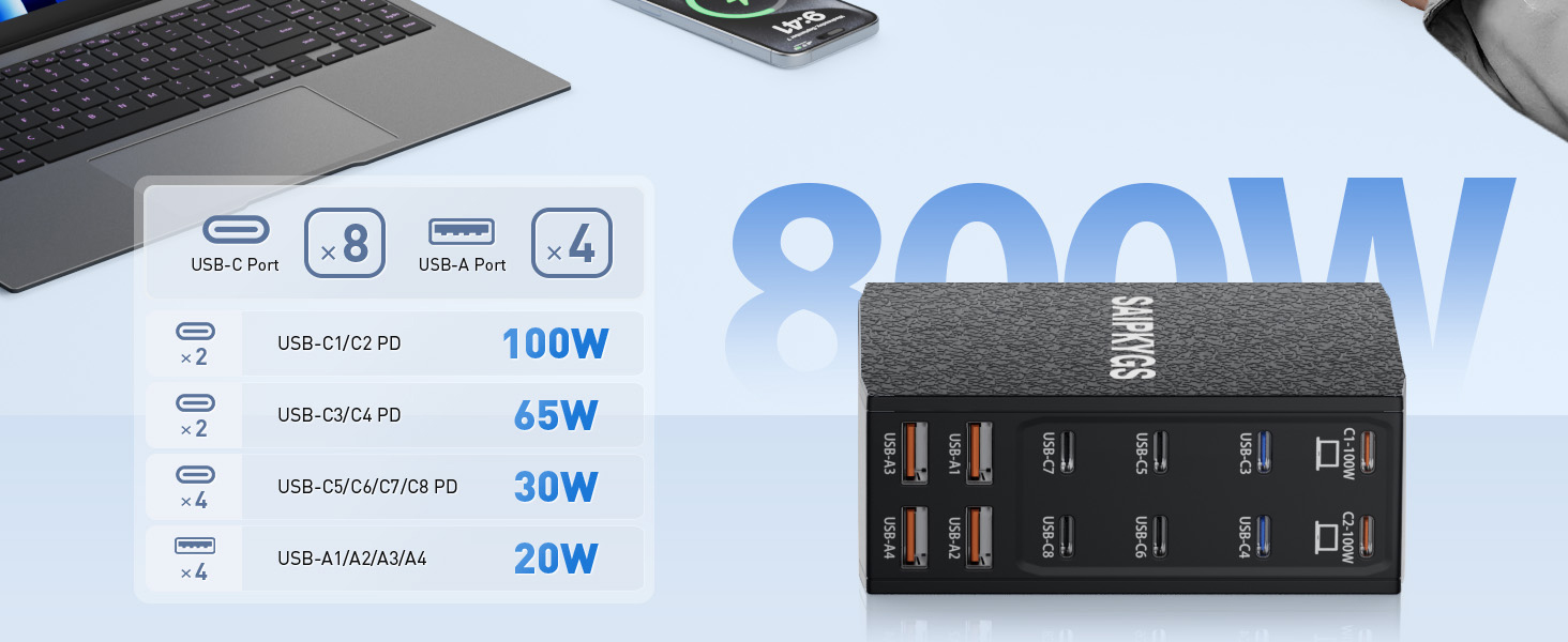 multi usb charging station
