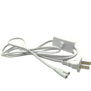 T8 LED Cord Connector Power Cord LED Tube Power Extension Cord with Switch Plug LED T4 T5 T8 Tube