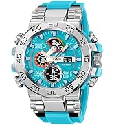 findtime Mens Watches Sports Outdoor Orange Watch for Men Color Designer Large Face Military Men'...