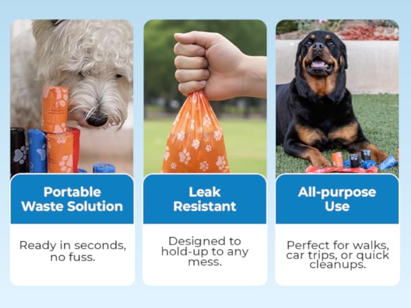 Leak Resistant Poop bags