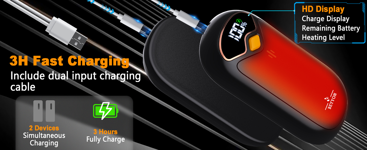 USB C Fast Charging Hand Warmers