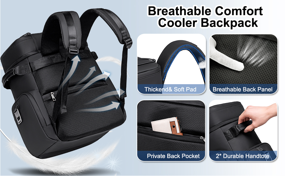 cooler backpack soft cooler bag insulated lunch cooler large lunch backpack picnic beach camping