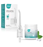 COSLUS Whitening Water Flosser Replacement Tips with 60 Pcs Mint Refills: Compatible with C20 (F5...