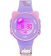 Ayybboo Kids Digital Watches for Girls Boys, 7 Color Lights Waterproof Cute Wristwatches for Kids...