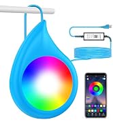 LyLmLe LED Pool Light, 20W RGB Dimmable Submersible Light with APP &amp; Magnet | 800lm, IP68 Waterpr...