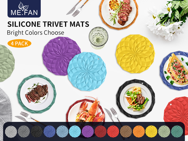 Silicone Trivet Mats