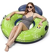 JOSEN River Floats for Adults Heavy Duty 350lb, XL River Tubes for Floating - 53" Large Pool Floa...