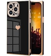 IAIYOXI Case for iPhone 16 Pro Max - Rectangle Design, Full Camera Protection, Cute Heart Pattern...