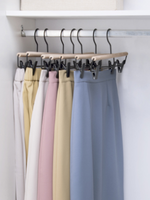 white closet pants hangers