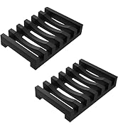2Pcs Soap Dish Holder, Non-Slip Bathroom Accessories Silicone Soap Case Saver, Sink Deck Bathtub ...