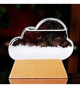 Blingbin Cloud Shape Storm Glass Crystal Weather Station Bottle Meteorological Forecaster Predict...
