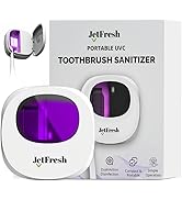 Portable UV Toothbrush Sanitizer Holder &amp; Cleaner with UV Light &amp; Magnetic Mounting - Rechargeabl...