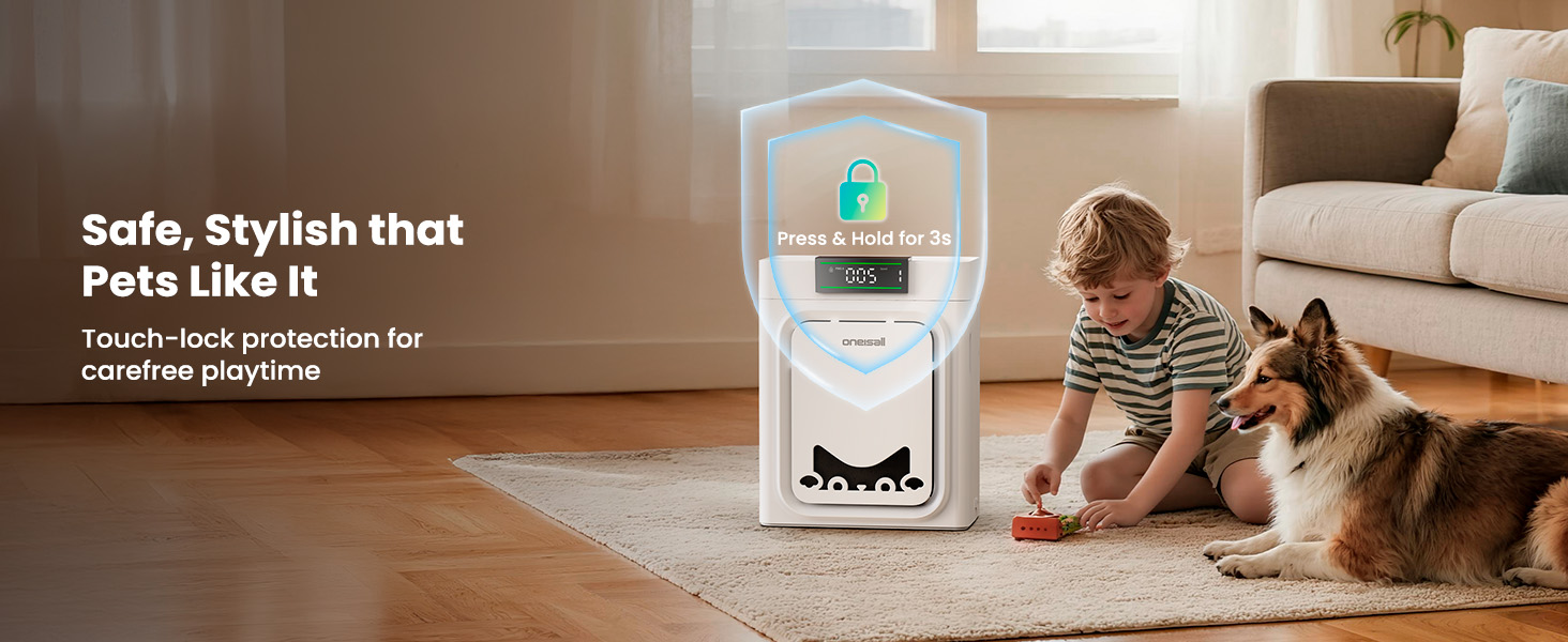 Air Purifiers for Home Pets with Double-Sided Inlet