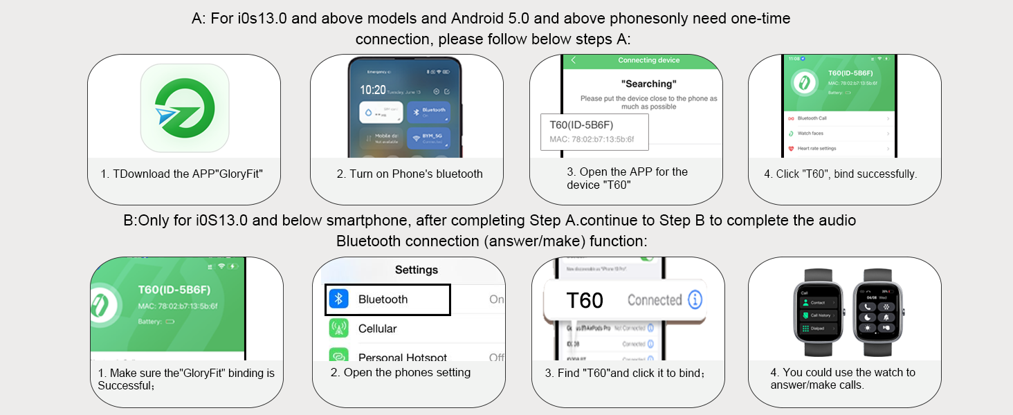 for ios 13.0 and Android 5.0