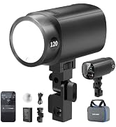 NEEWER Q120 120Ws 2.4G TTL Outdoor Strobe Flash, Compatible with Godox | 1/8000s HSS, Portable St...