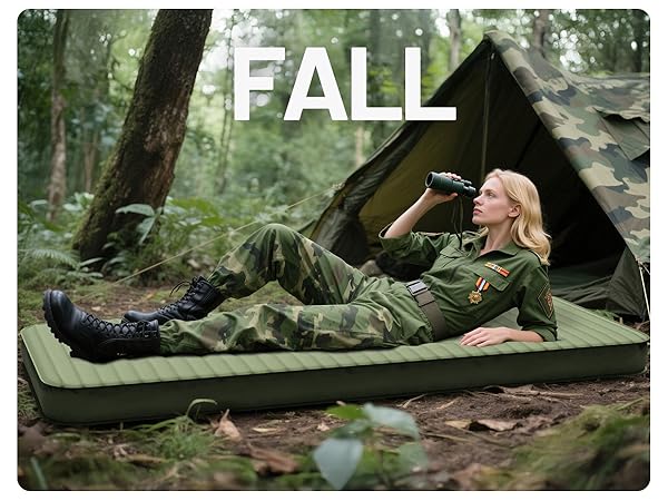 Camping use in autumn