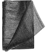 e.share Shade Cloth, 40%-50% Sunblock UV Protection, 10 FT X 6.5 FT, Black Sun Mesh Net for Garde...