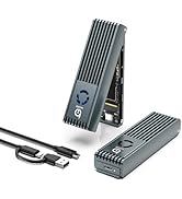 Xiaobi NVMe Enclosure with Cooling Fan, Tool-Free Installation,Full Aluminum Alloy, Sandwich Styl...