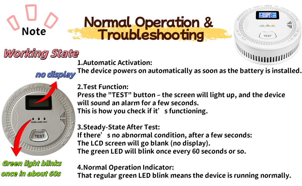 Smoke Carbon Monoxide Detector