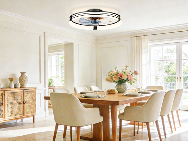 kitchen ceiling fan with light and remote control