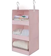GRANNY SAYS 3-Shelf Hanging Closet Organizer, Collapsible Closet Hanging Shelves, Nursery Hanging...