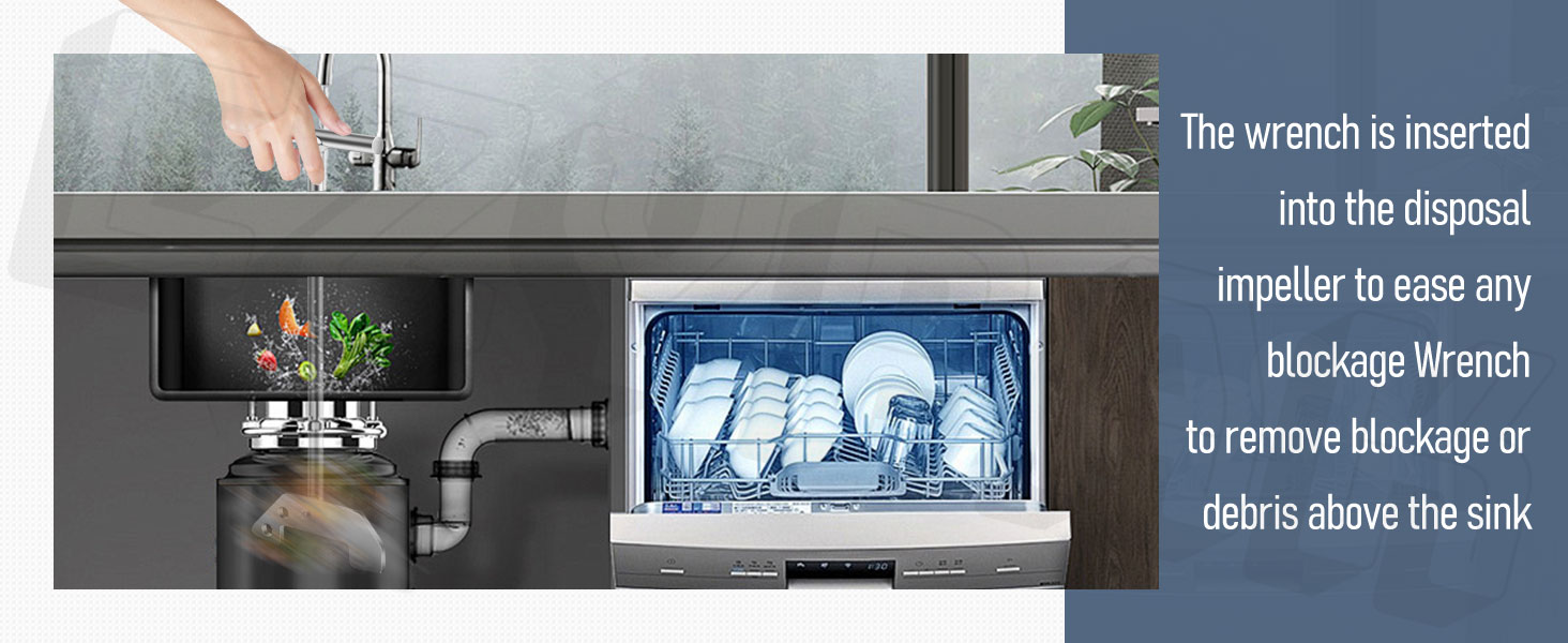 Garbage Disposer Unjamming Wrench