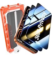 UniqueMe 2 Pack for 360° Privacy Screen Protector for iPhone 17 Pro - 6.3 inch [4 Way Anti-Spy] [...