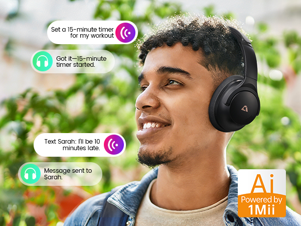 1Mii Y8+ Hybrid Noise Cancelling Headphones Bluetooth 6.0, Wireless LDAC Hi-Res Audio