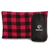 REDCAMP Small Camping Pillow Lightweight and Compressible, 1PC/2PCS Flannel Travel Pillow with Re...
