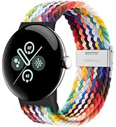 Eiavike Stretchy Braided Bands Compatible with Google Pixel Watch/Pixel Watch 2, Adjustable Elast...