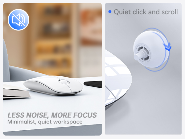 R306C USB C Wireless Mouse for Macbook, iPad, Chromebook
