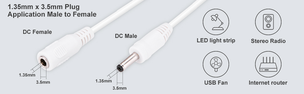 security camera power extension cable