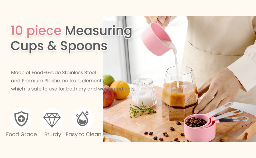 Measuring Cups and Spoons Set