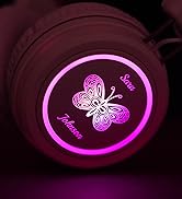 KidJamz KJ55BT Personalized Bluetooth Wireless Safe Listening Kids Headphones w/Custom LED-Backlit