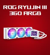 ASUS ROG RYUJIN III 360 ARGB EXTREME White Edition all-in-one AIO CPU liquid cooler, AMD Ryzen 90...