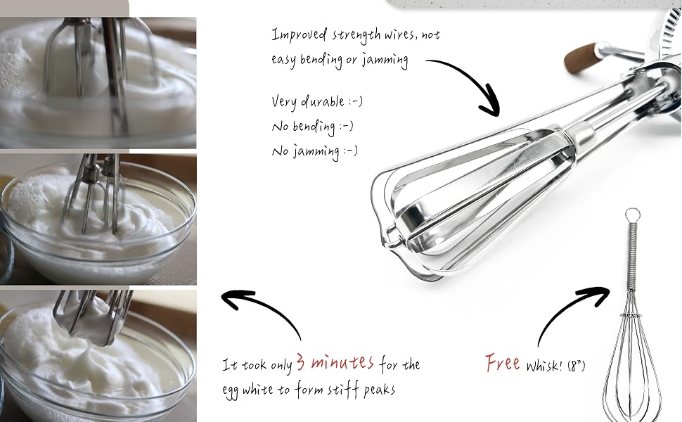 Hommony egg beater whisk free