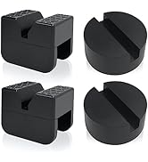 TONDA Jack Pads, Universal Rubber Rail Pinch Weld Protector, Slotted Adapter for Jack Stand and F...