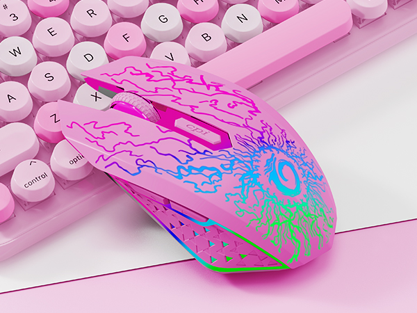 Pink usb mouse