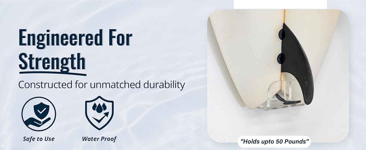 Floating Surfboard Wall Mount