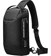 BANGE Sling Bag, Waterproof Men's Chest Bag Shoulder bags Crossbody Sling Backpack for Men…