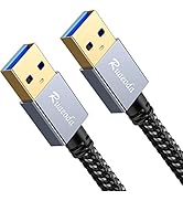 Ruaeoda USB to USB Cable 3 ft, USB 3.0 Male to Male Type A to A Double Sided USB Cord for Data Tr...