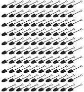 Housoutil 100 Pack Mini Shovel Shape Spoons,Disposable Plastic Dessert Spoon,Plastics Ice Cream D...