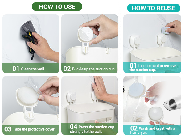 suction cup shower caddy