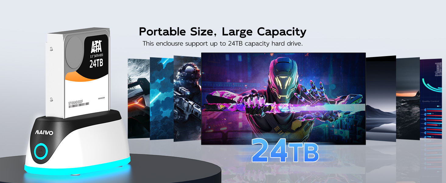2.5 inch 3.5 inch sata hard drive enclosure case reader holder external hard disk docking station