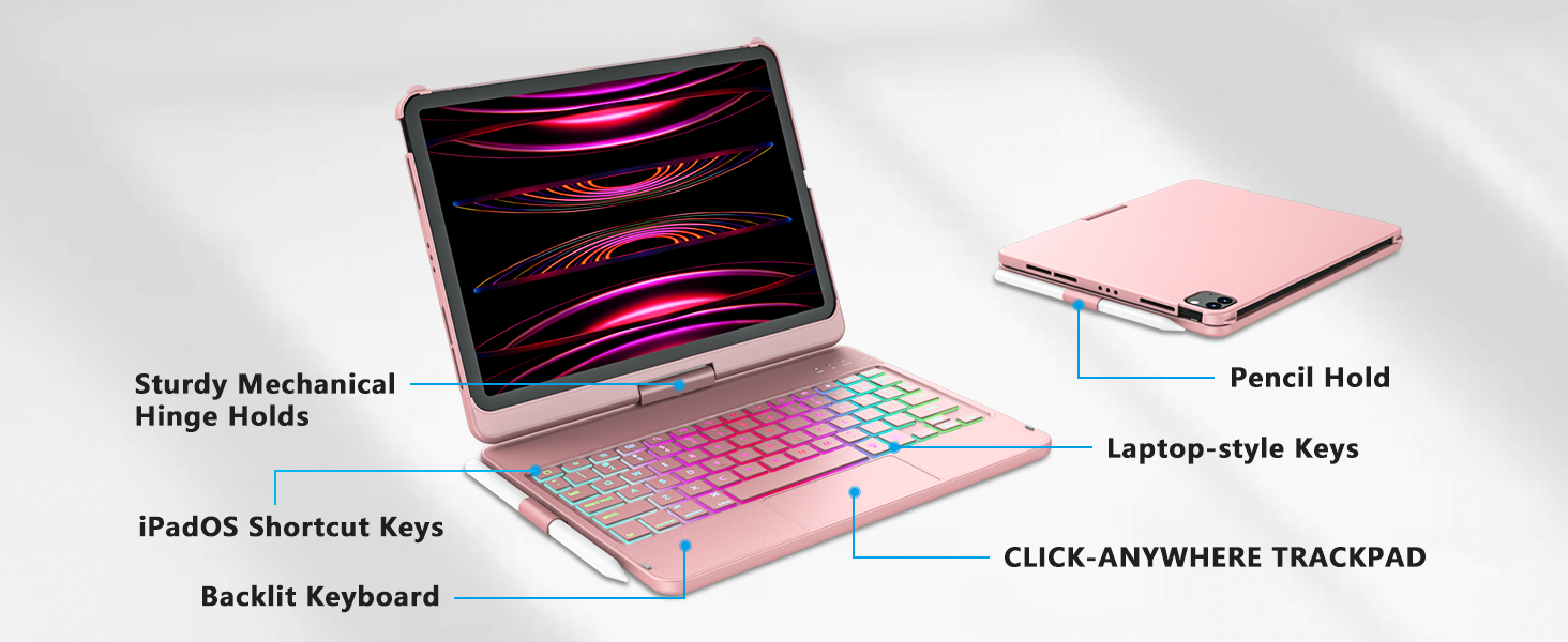 iPad Pro 11 inch Case with Keyboard